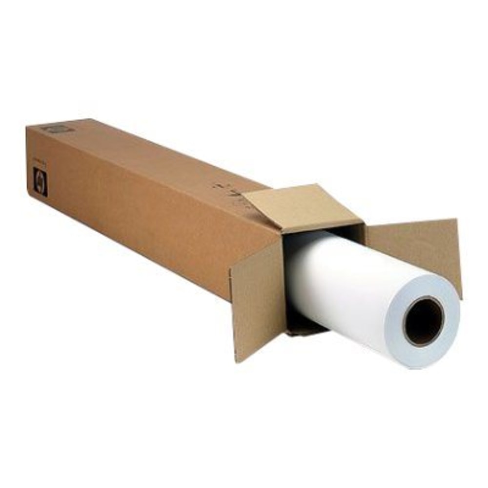 HP Designjet Large-Format Instant Dry Semigloss Photo Paper Roll, 24in x 100ft, 50.5 Lb, FSC Certified, White