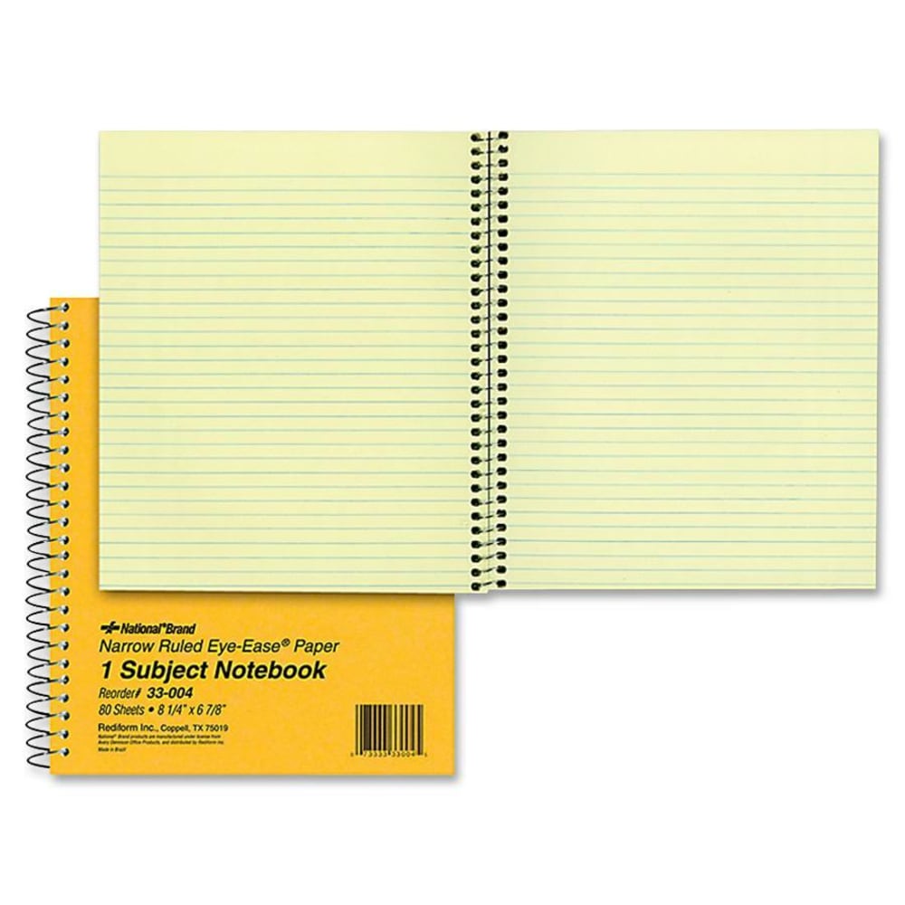 Rediform Brown Board Notebook, 6-7/8 x 8-1/4in, 1 Subject, 80 Sheets, Brown