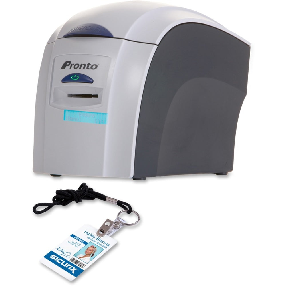 Pronto RX36490001K1 Dye Sublimation/Thermal Transfer Color Printer & ID Badge Kit