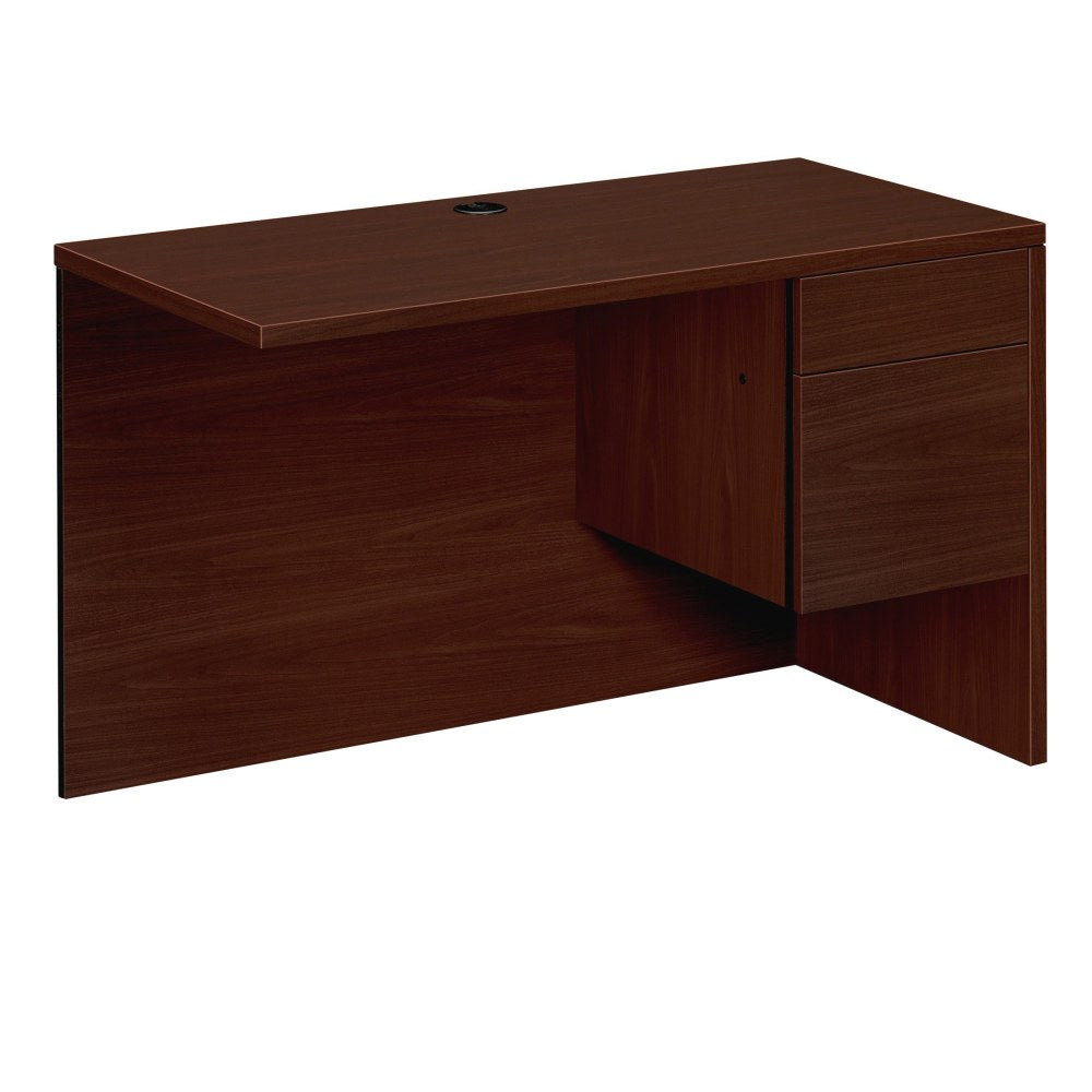 HON 10500 48inW 3/4 Pedestal Right Desk Return, Mahogany