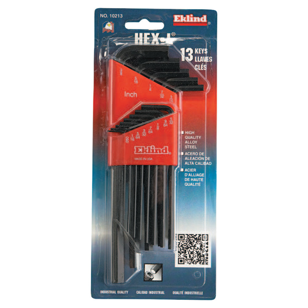 Eklind 13-Piece Long Arm L Hex Key Set