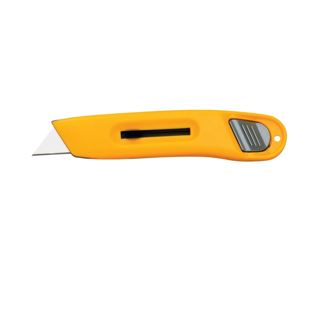 COSCO General-purpose Retractable Utility Knife - 1 x Blade(s) - Plastic Handle - Silver, Silver