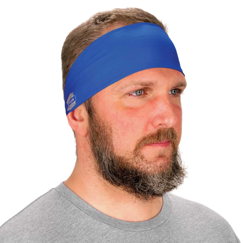 Ergodyne Chill-Its 6634 Cooling Headband, One Size, Blue