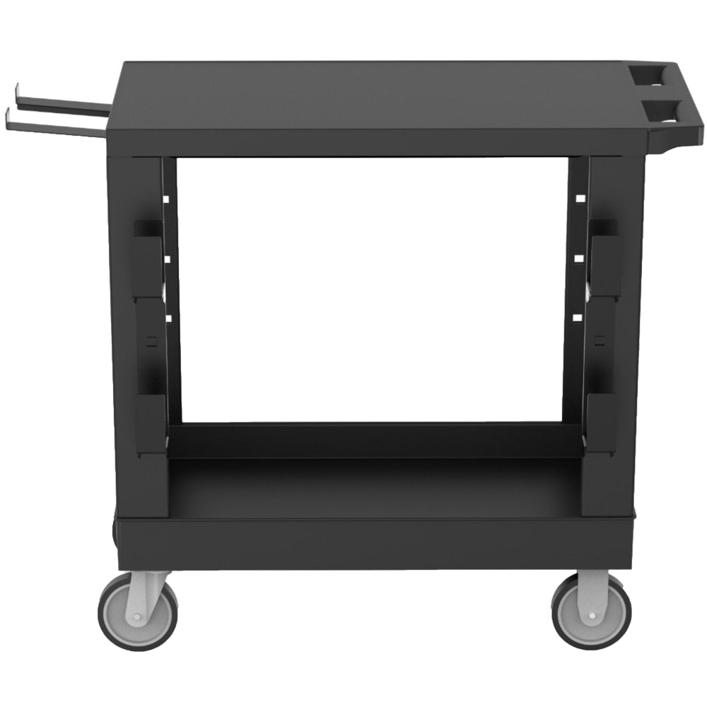 LUX Heavy-Duty Industrial Cart, 33-1/2inH x 32-1/4inW x 18inD, Black