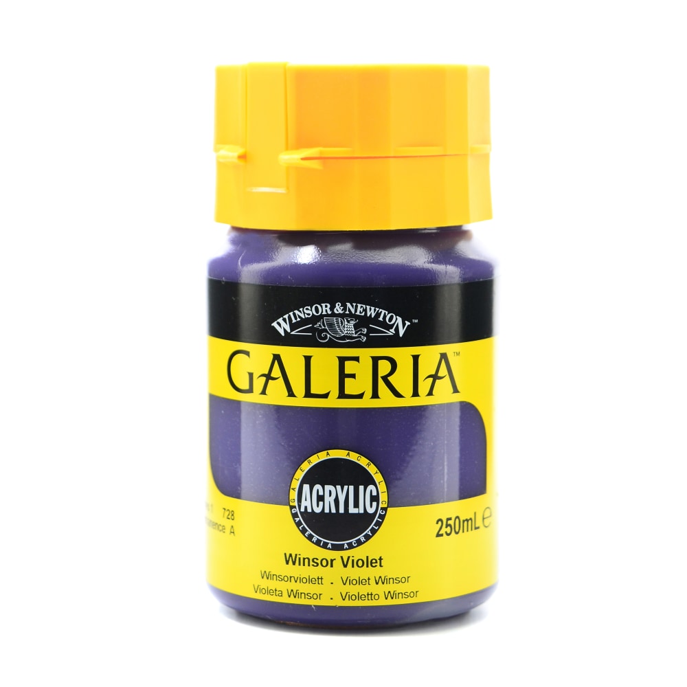 Winsor & Newton Galeria Flow Formula Acrylic Colors, 250 mL, Winsor Violet, 728, Pack Of 2