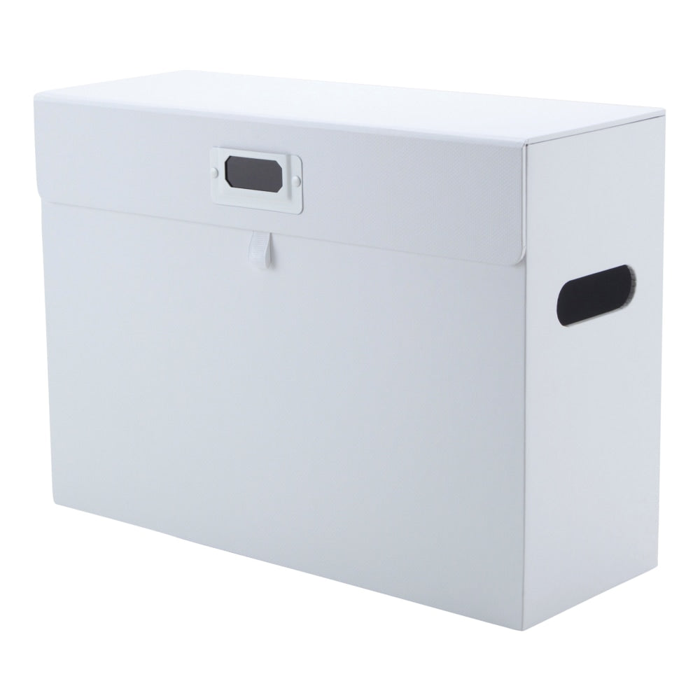 Realspace File Storage Box, Letter Size, 14in x 10-1/4in x 5-1/2in, White