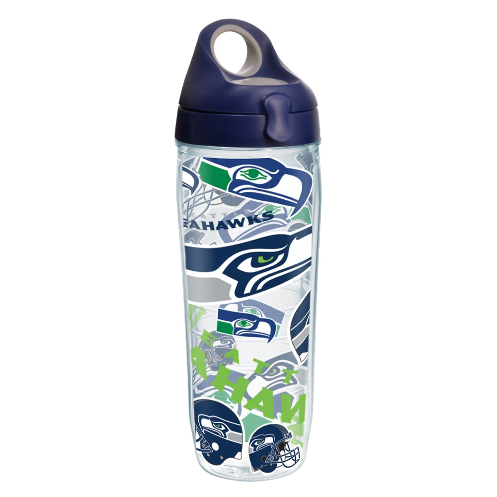 Tervis NFL All-Over Water Bottle With Lid, 24 Oz, Seattle Seahawks