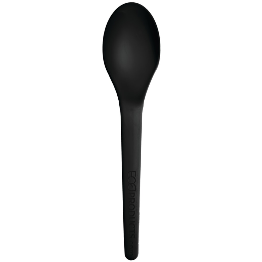 Eco-Products Plantware Spoons, 6in, Black, Pack Of 1,000 Spoons