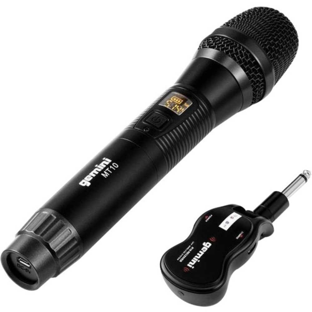 gemini GMU-M100: UHF Wireless Microphone System - 512 MHz to 541.70 MHz Operating Frequency - 164.04 ft Operating Range