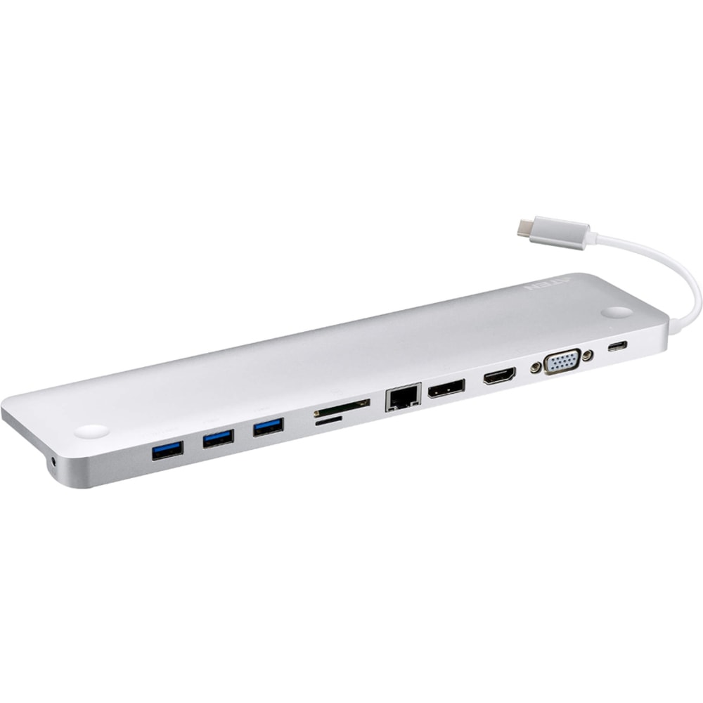 ATEN USB-C Multiport Dock with Power Pass-Through - for Notebook - 65 W - USB Type C - 4 x USB Ports - Network (RJ-45) - HDMI - VGA - DisplayPort - Wired