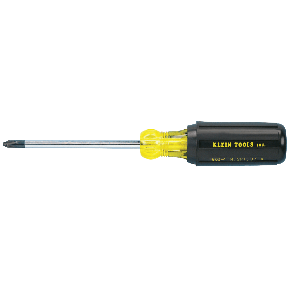 Klein Tools No. 2 Profilated Phillips Tip Screwdriver, 4in