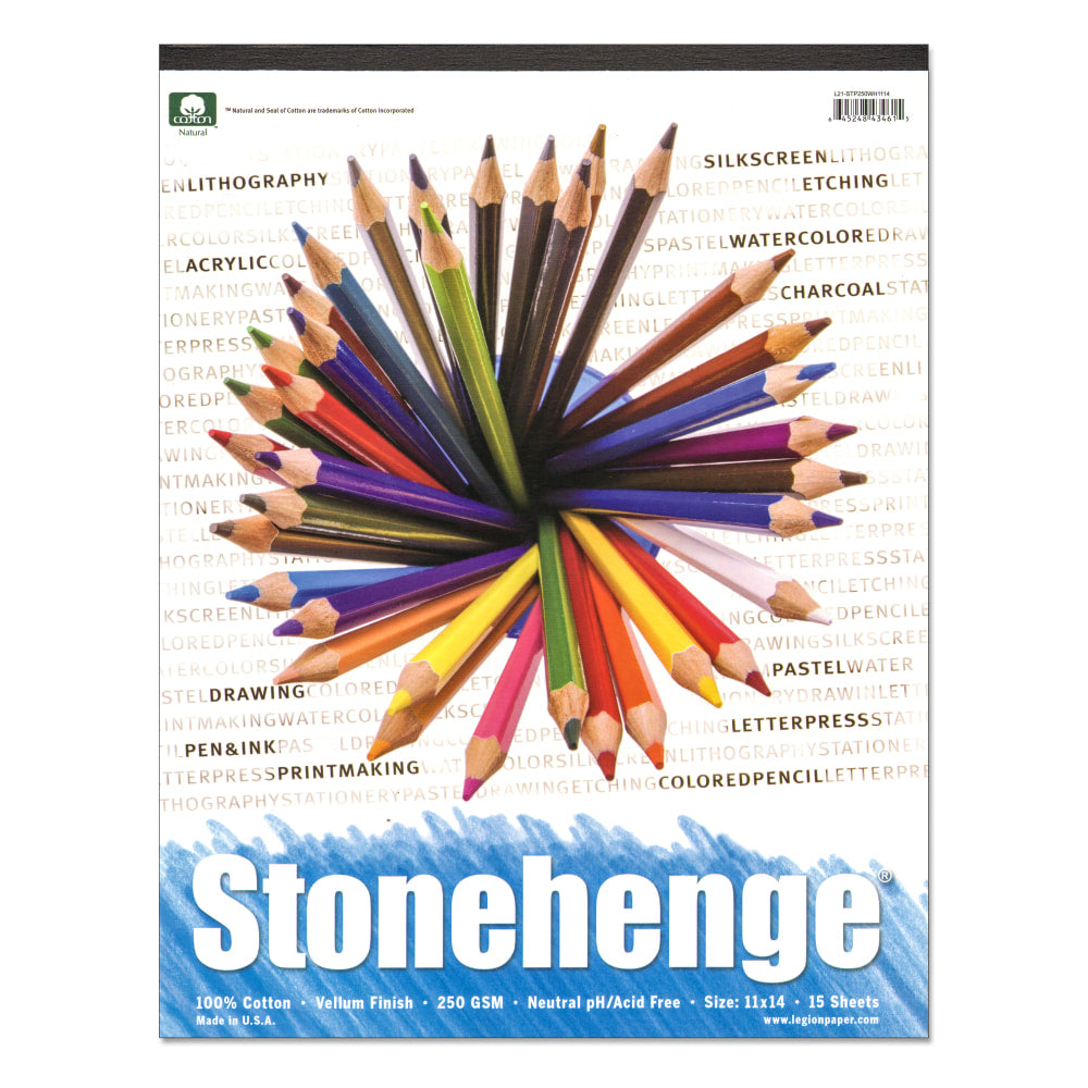 Rising Stonehenge Drawing Pad, 11in x 14in, 15 Sheets