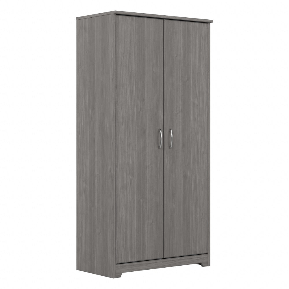 Bush Furniture Cabot Tall 30inW Storage Cabinet With Doors, Modern Gray, Standard Delivery