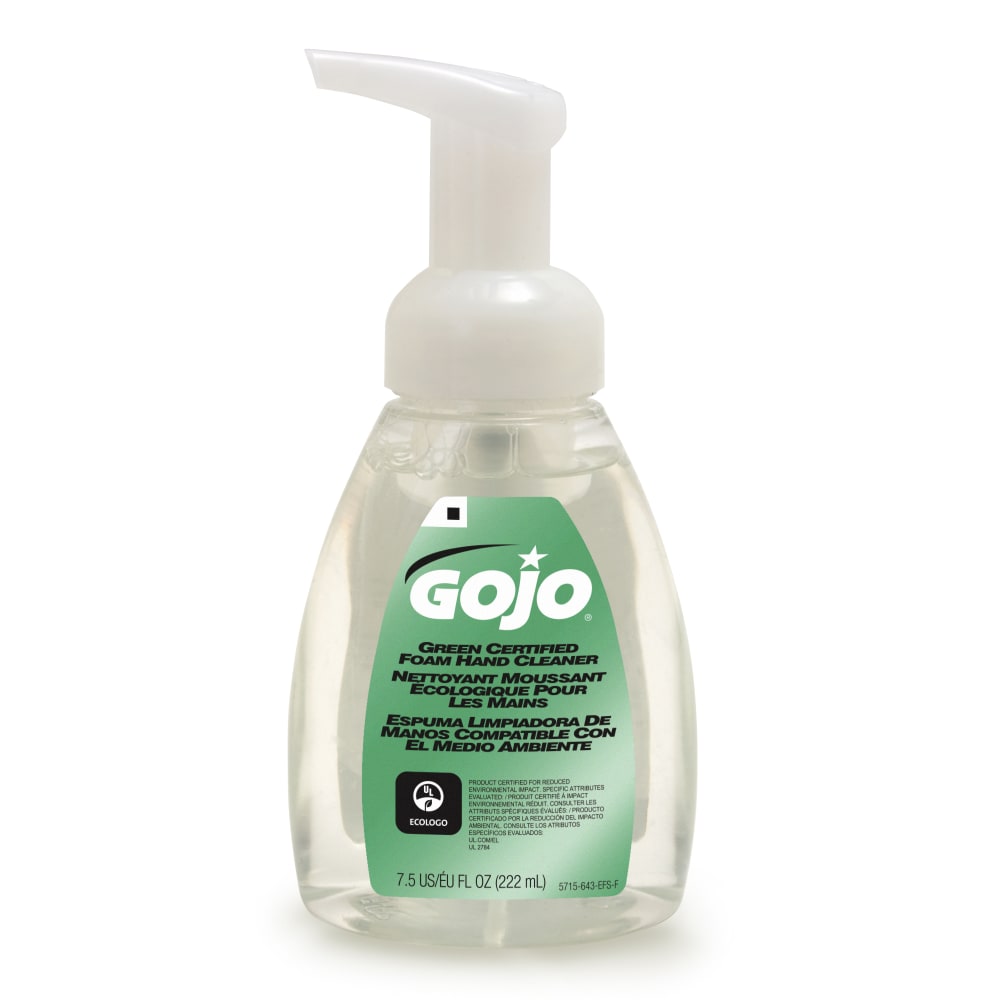 GOJO Green Seal Certified Lotion Hand Wash Soap, Unscented, 7.5 Oz Pump Bottle