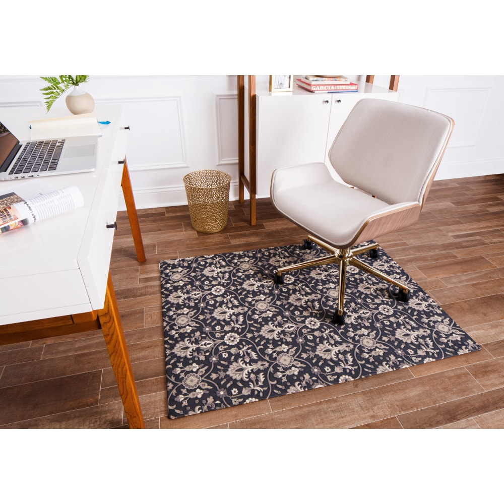 Anji Mountain Alhambra Rug'd Chair Mat, 1/2inH x 36inW x 48inD, Multicolor