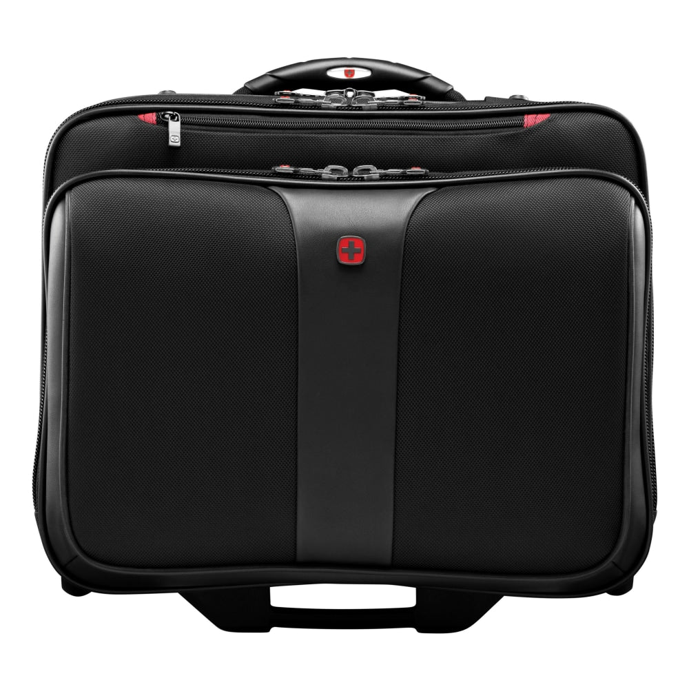 Wenger Patriot II Polyester Rolling 2-Piece Business Luggage Set, Black