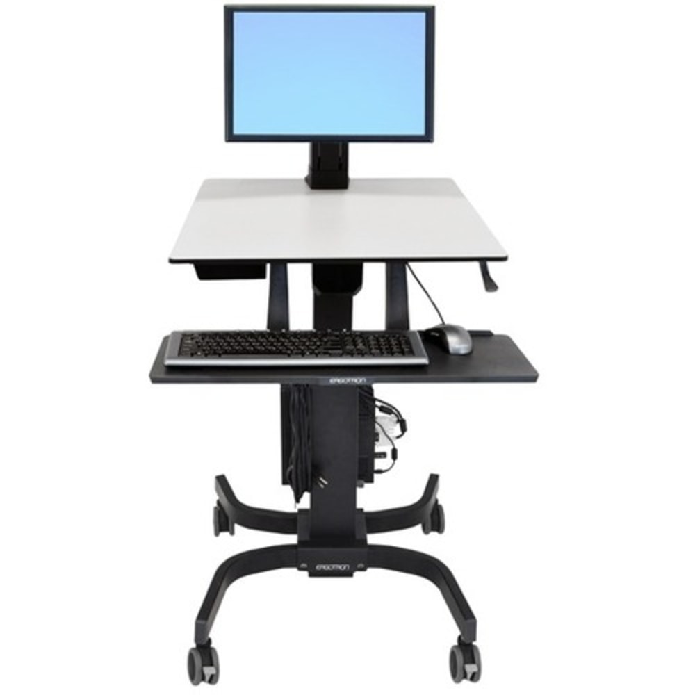 Ergotron WorkFit-C Single LD Computer Stand, Gray/Black