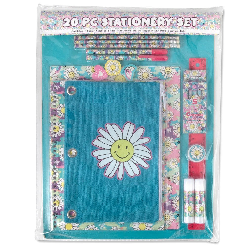 Trailmaker 20-Piece School Supply Kit, Daisy