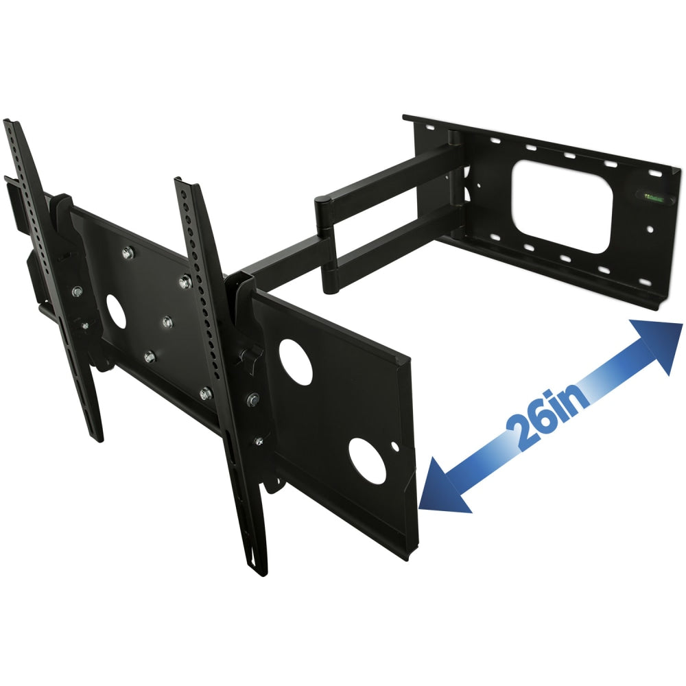 Mount-It! MI-319B Heavy-Duty Articulating TV Mount For Screens 32 - 60in, 18-15/16inH x 18-3/4inW x 2-1/4inD, Black