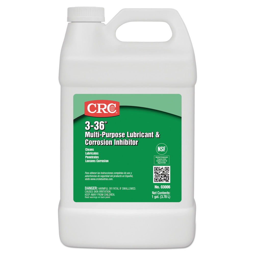 CRC 3-36 Multipurpose Lubricant And Corrosion Inhibitor, 128 Oz Bottle