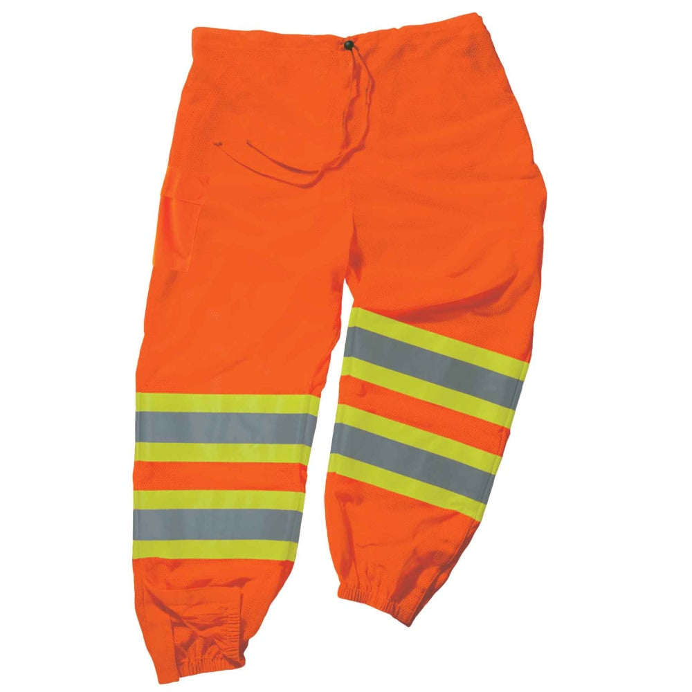 Ergodyne GloWear 8911 Class E Polyester 2-Tone Pants, Large/X-Large, Orange