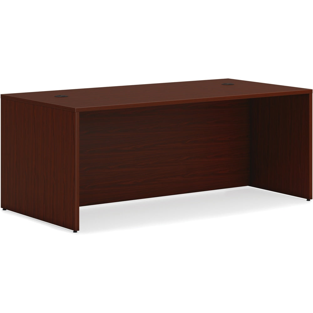 HON Mahogany Laminate Mod Desk Component - 72in x 36in29in - Material: Metal - Finish: Mahogany Laminate