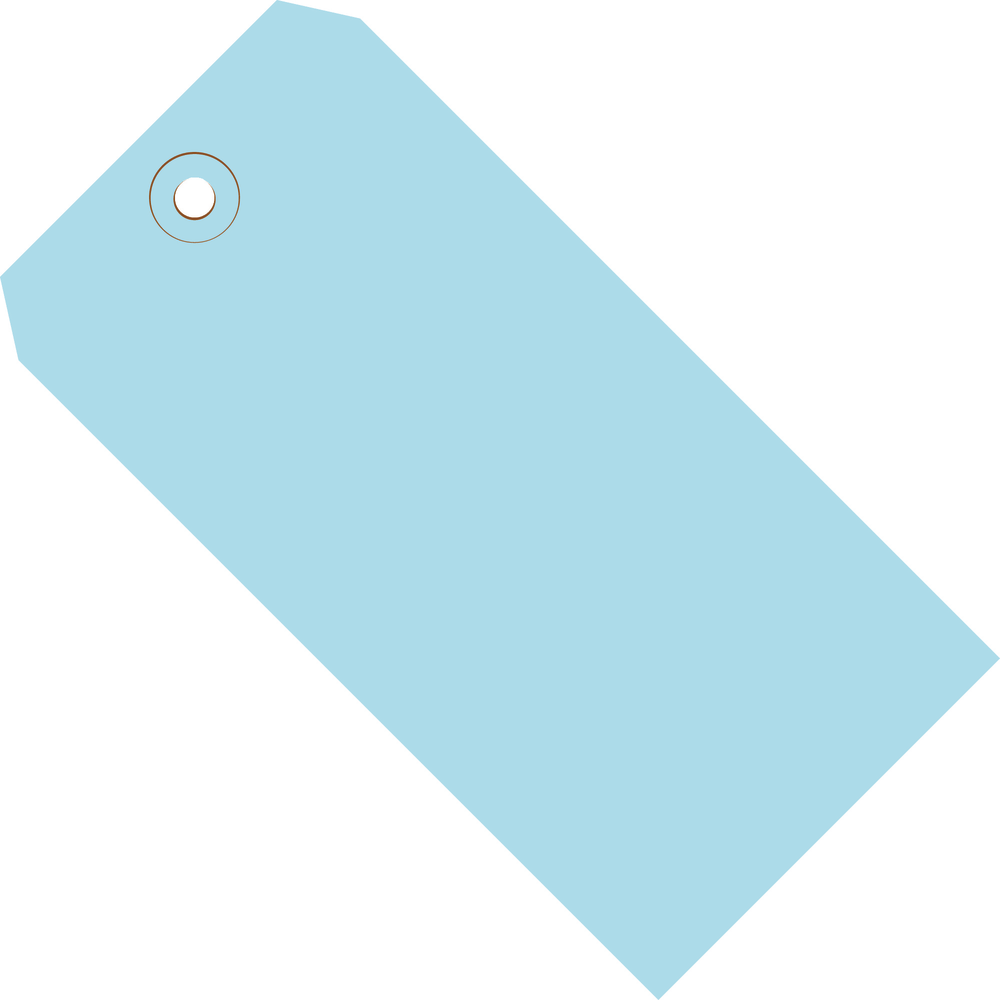 Partners Brand Shipping Tags, 8in x 4in, Light Blue, Case Of 500