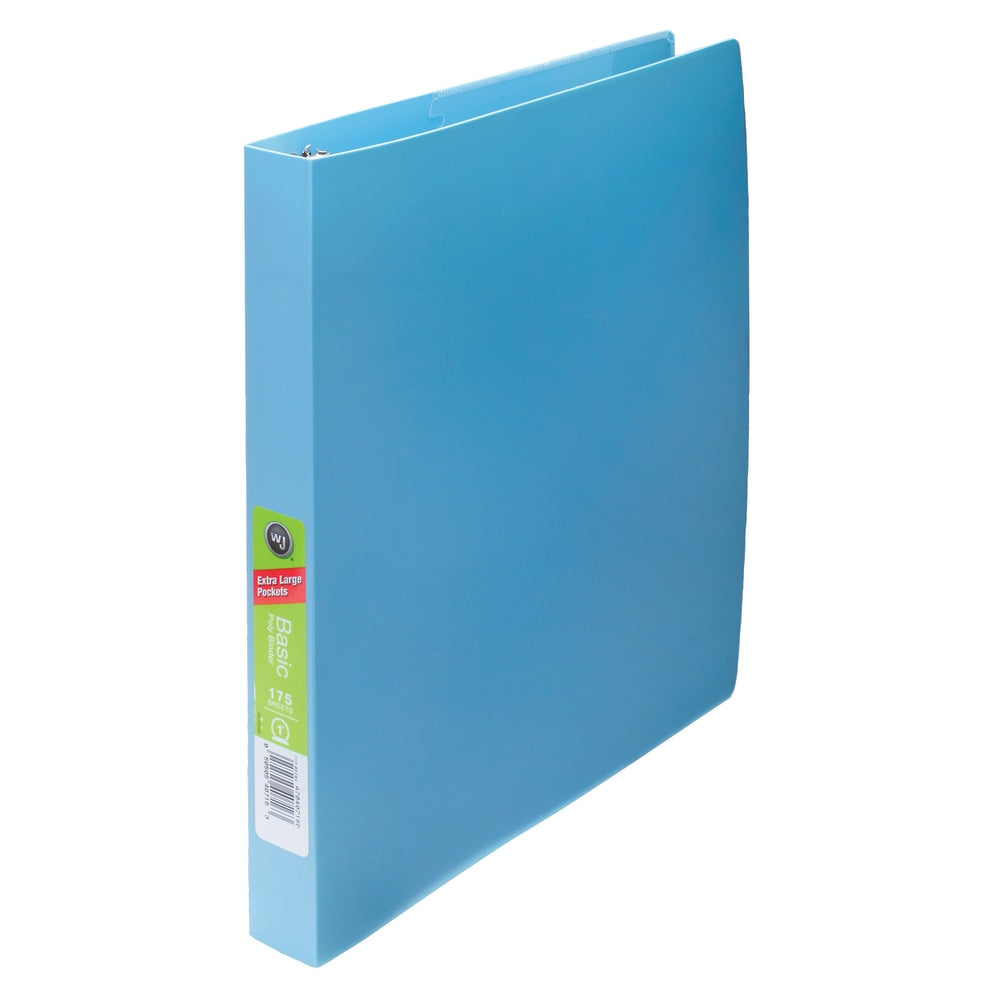 Wilson Jones Flex Poly Fashion 3-Ring Binder, 1in Round Rings, Assorted Colors