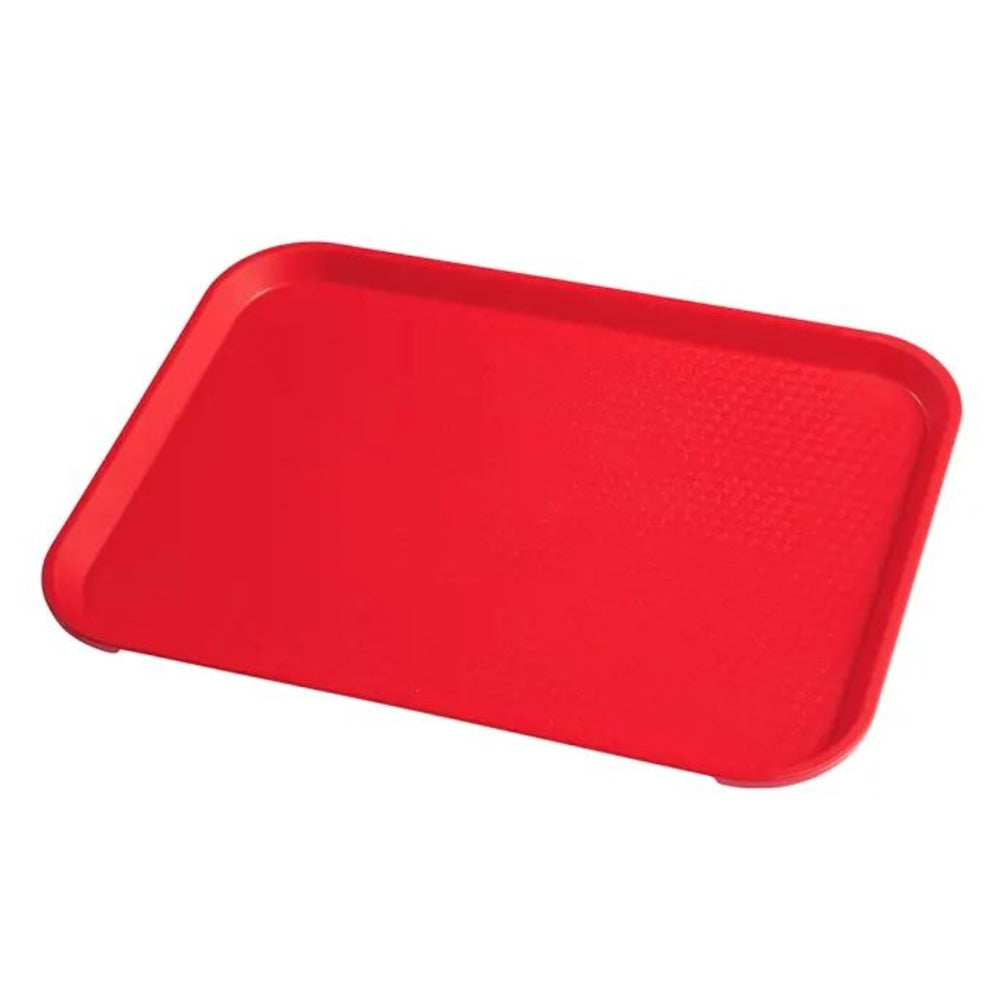 Cambro Fast Food Trays, 12in x 16in, Red, Pack Of 24 Trays