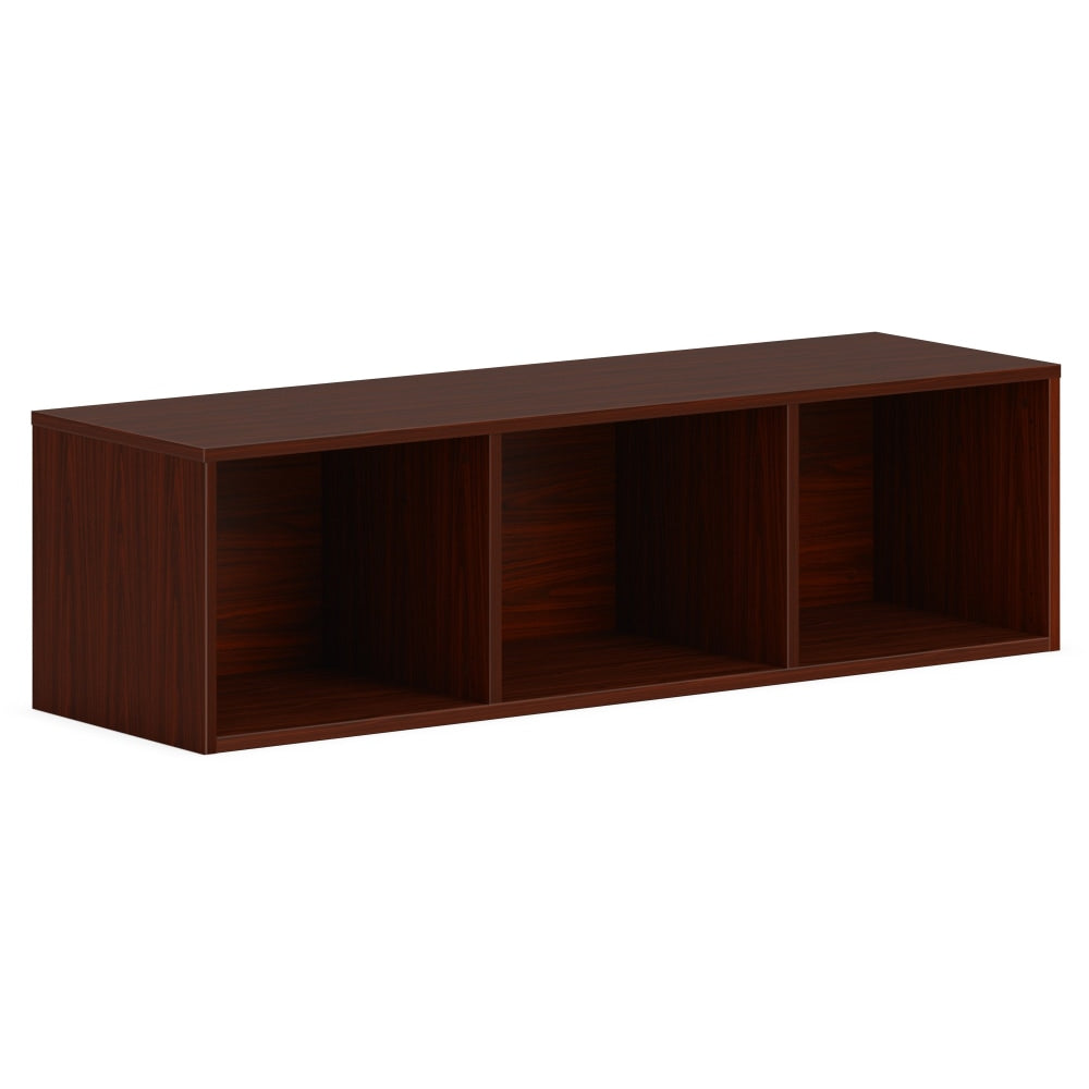 HON Mod Wall Mounted Storage | Open | 48inW | Traditional Mahogany Finish - 48in x 14in39.8in - Finish: Mahogany