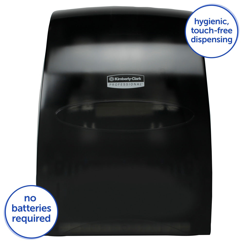 Kimberly-Clark Professional Sanitouch Manual Touchless Hard-Roll Paper Towel Dispenser, Black