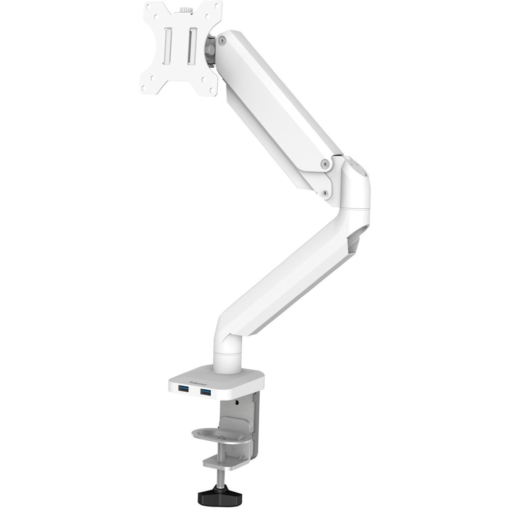 Fellowes Platinum Series Gas Spring Single Monitor Arm, White