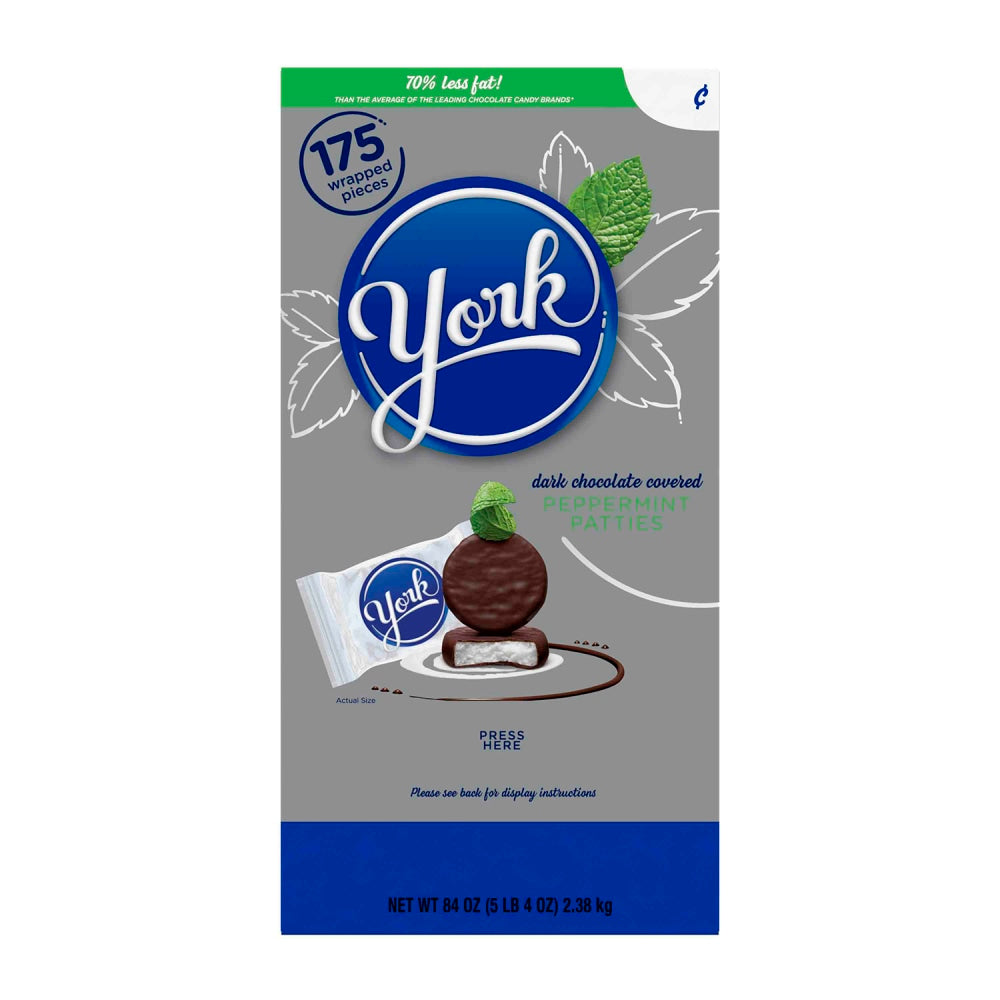 York Peppermint Patties, 0.48 Oz, Box Of 175