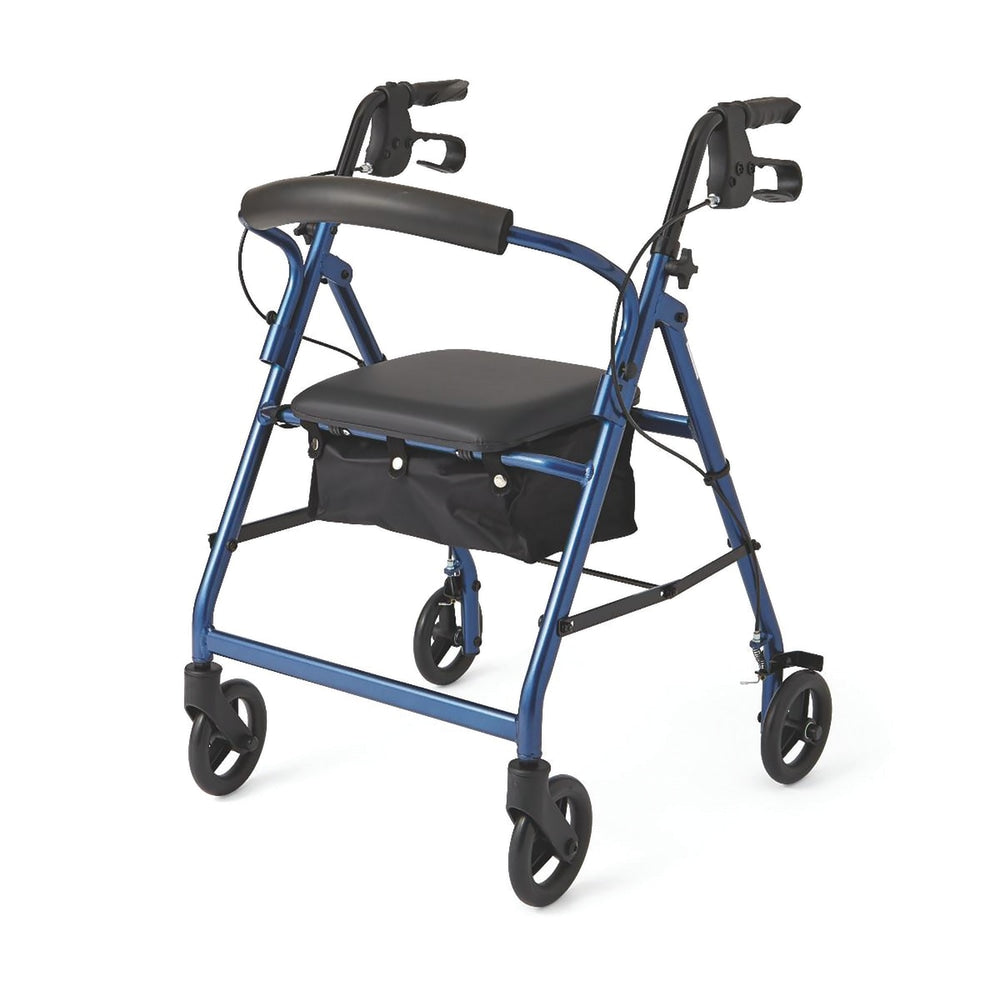 Medline Guardian Basic Rollator, 6in Wheels, Blue