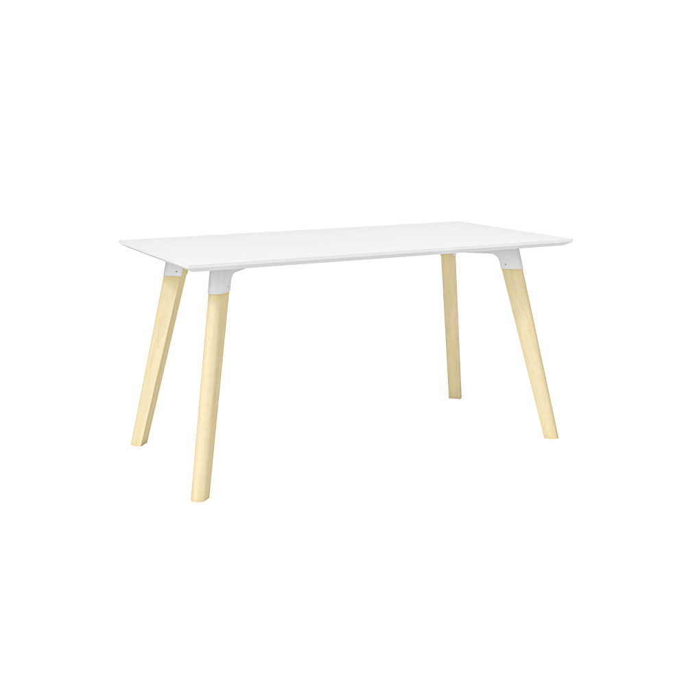 Safco Resi 60inW Writing Desk, White/Natural