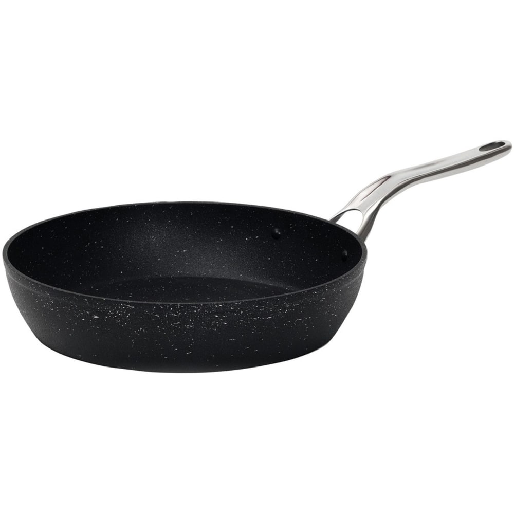 Starfrit The Rock Fry Pan with Stainless Steel Handle (8in) - Cooking, Frying - Dishwasher Safe - 8in Frying Pan - Rock