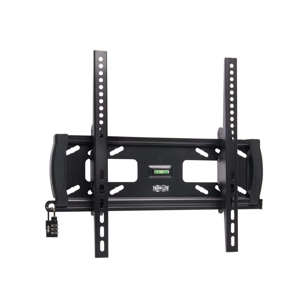 Eaton Tripp Lite Series Heavy-Duty Tilt Security Display TV Wall Mount for 32in to 55in TVs and Monitors, Flat or Curved Screens - Bracket - for flat panel - lockable - steel - black - screen size: 32in-55in - wall-mountable