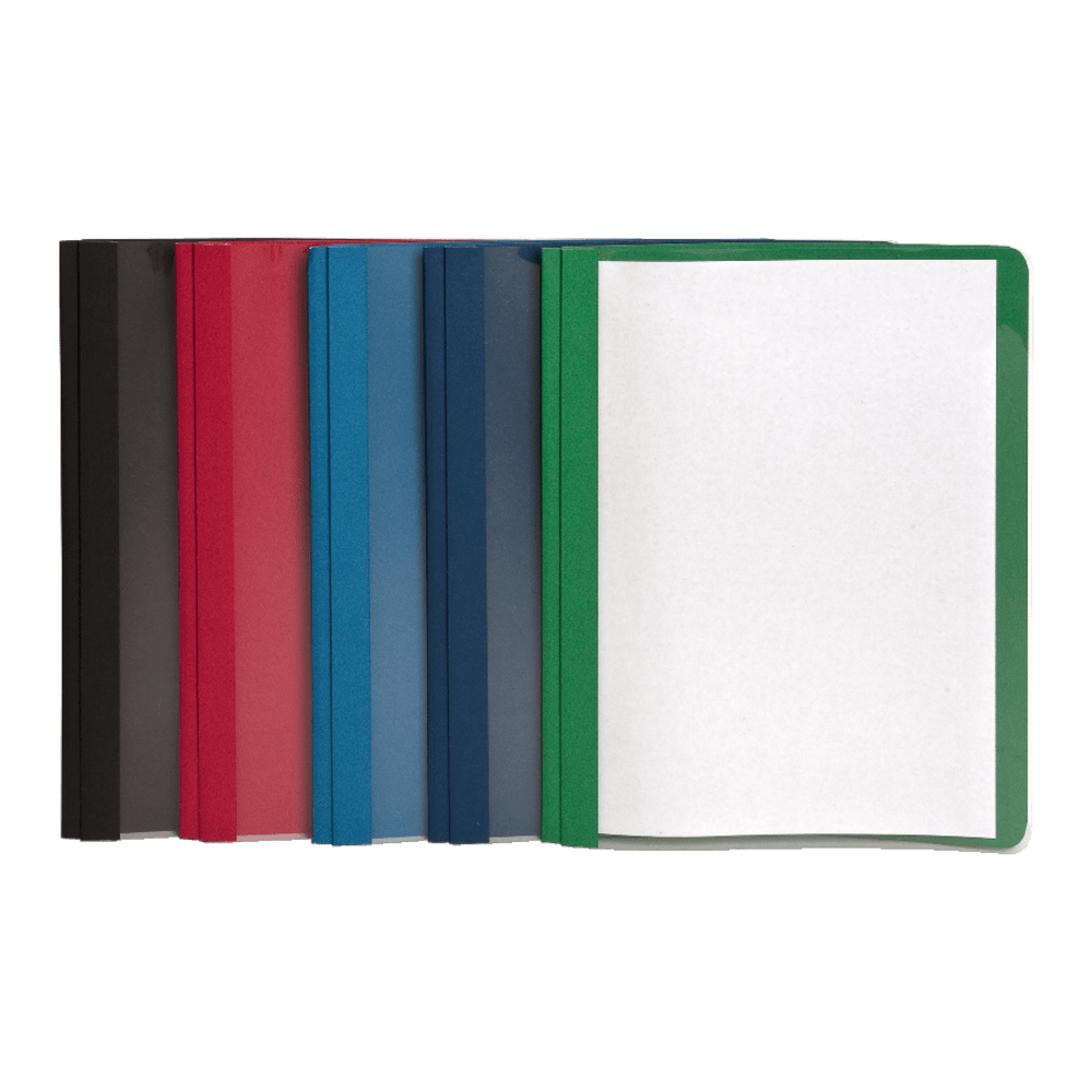 Oxford Clear-Front Report Covers, 8 1/2in x 11in,Assorted, Pack Of 25