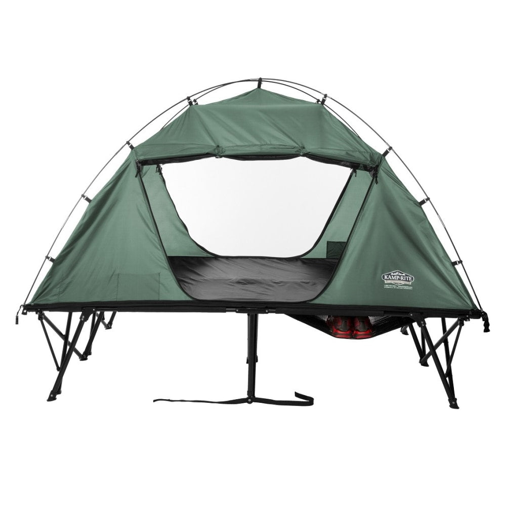 Kamp-Rite Double Compact Tent Cot, 59inH x 85inW x 55inD, Green