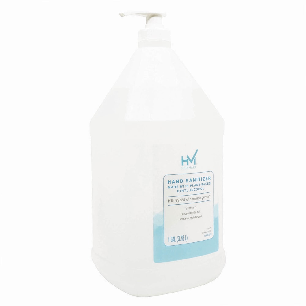 Highmark Original Hand Sanitizer, Fresh Scent, 1 Gallon, Clear