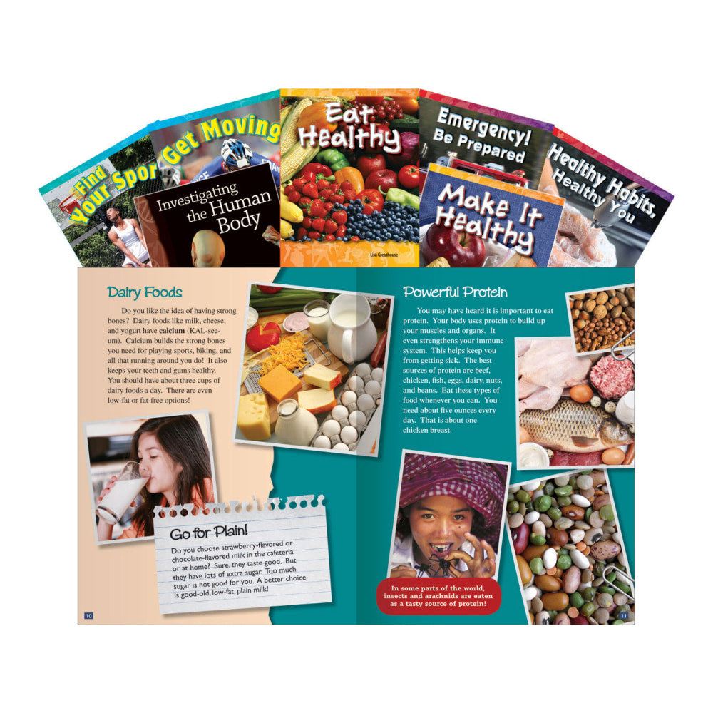 Teacher Created Materials Healthy You Book Set, Grades 3 - 5, Set Of 7 Books