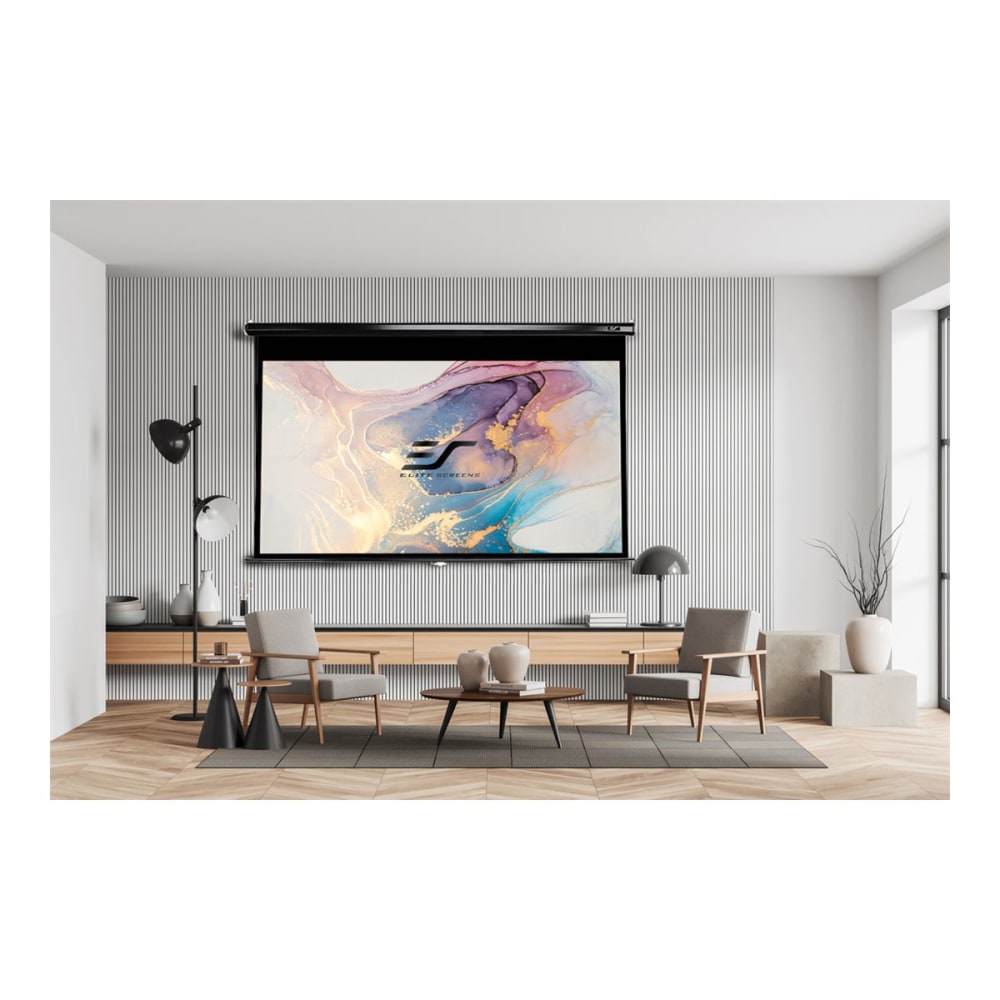 Elite Screens Manual Series M92UWH - Projection screen - 92in (92.1 in) - 16:9 - Matte White