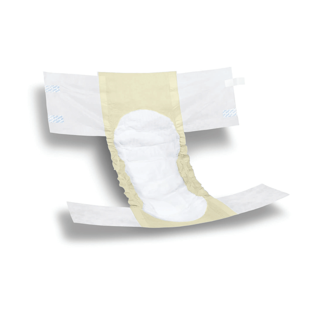 FitRight Basic Disposable Briefs, X-Large, White/Yellow, Bag Of 25 Briefs