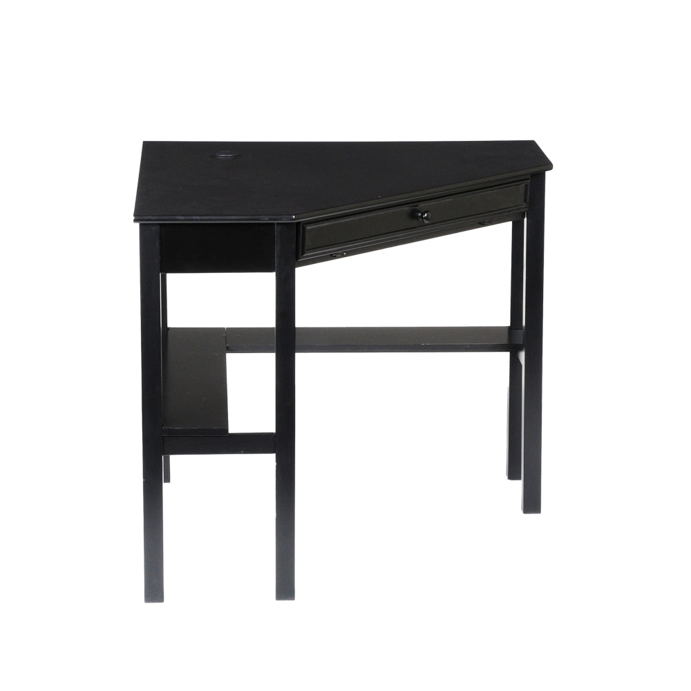 SEI Furniture 48inW Corner Desk, Black