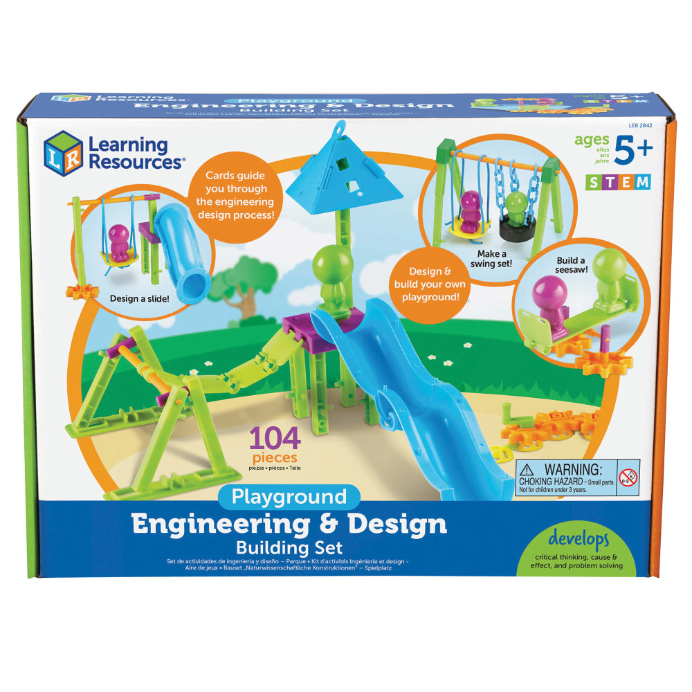 Learning Resources STEM Playground Engineering And Design Building Set, Kindergarten - Grade 4