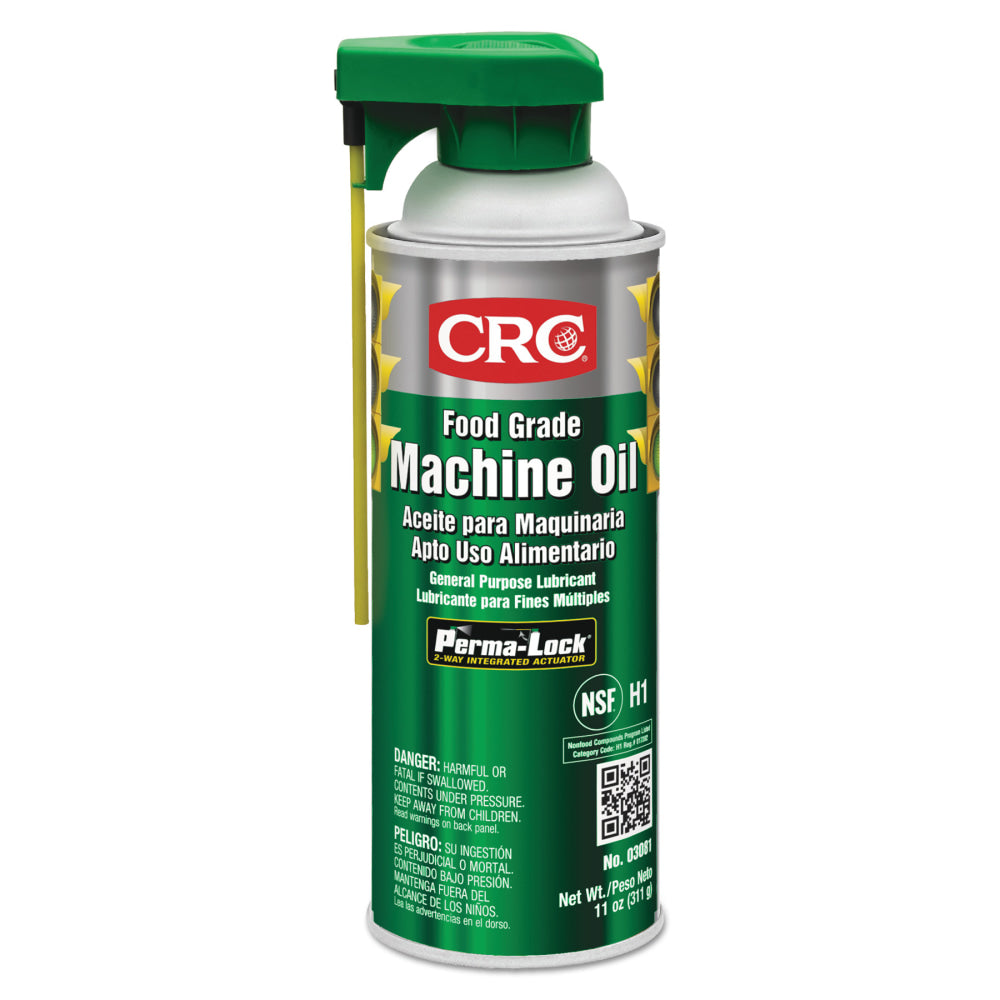 CRC Food-Grade Machine Oil, 16 Oz Aerosol Cans, Pack Of 12 Cans