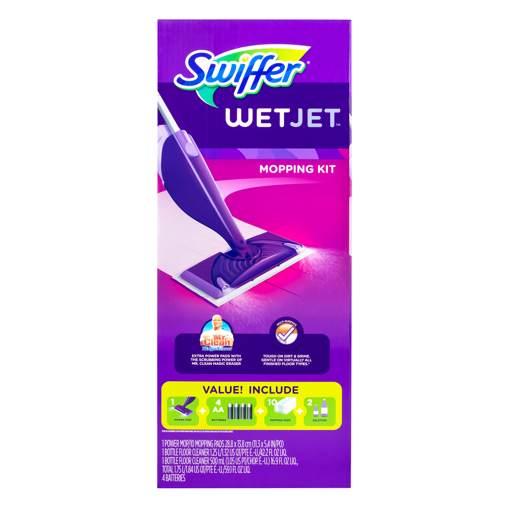 Swiffer Wet Jet Mopping Kit, 8-15/16in