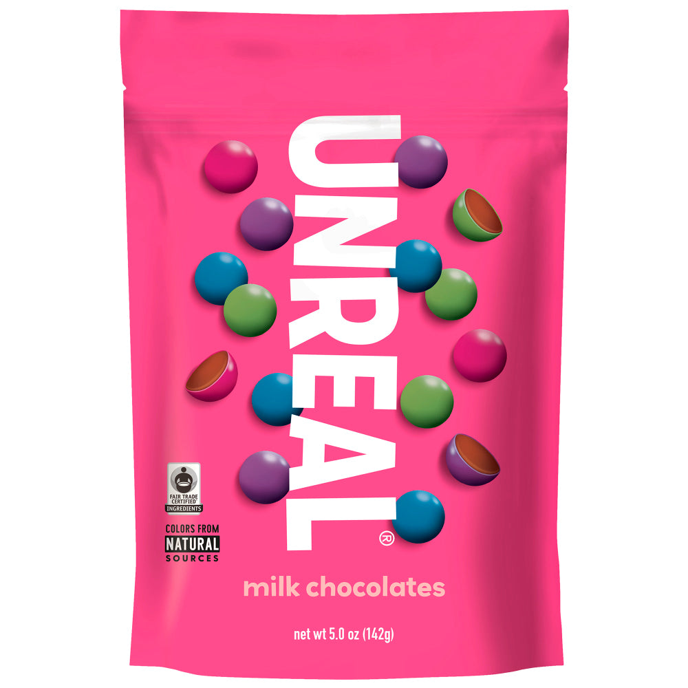 Unreal Milk Chocolate Gems, 5 Oz, Pack Of 2 Bags