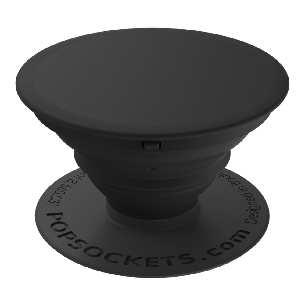 PopSockets Phone Stand, 1.5inH x 1.5inW x 0.25inD, Black