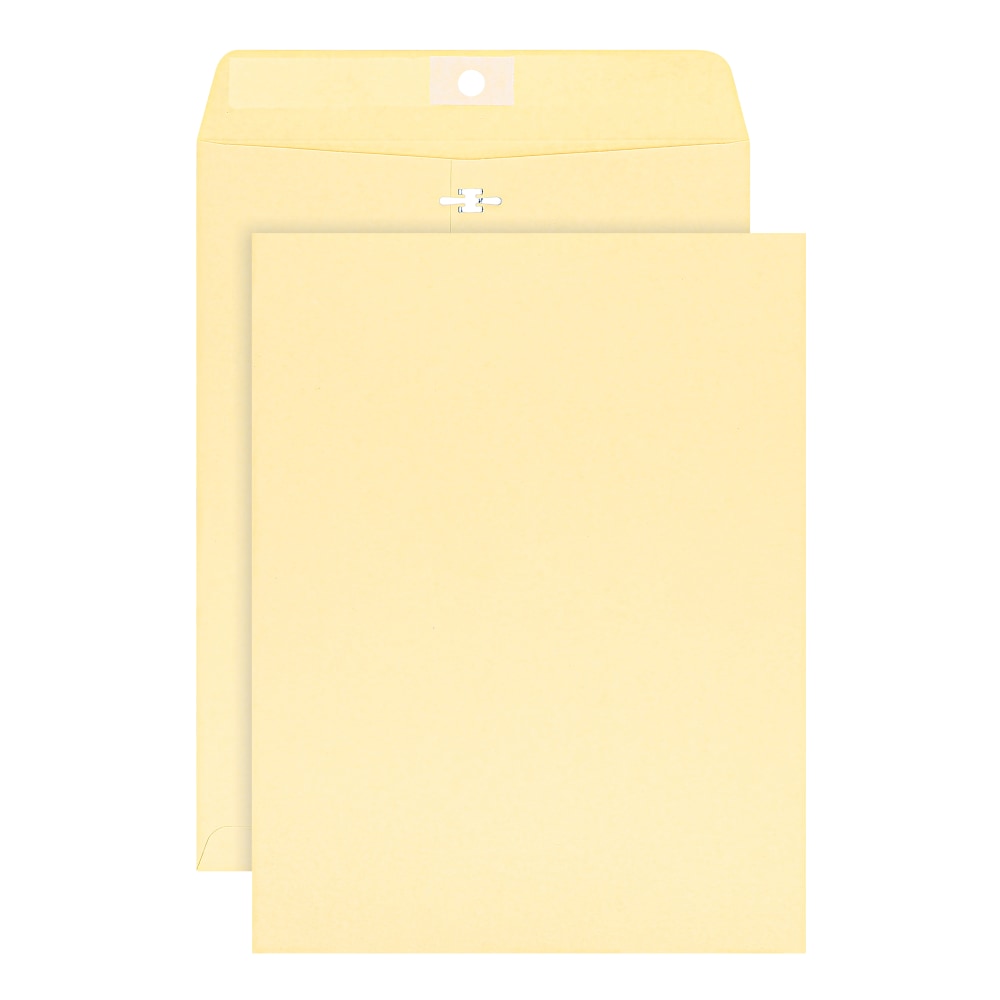 Office Depot Brand 10in x 13in Manila Envelopes, Extra Heavyweight, Clasp Closure, Manila, Box Of 100